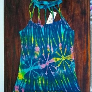Tie Dye Cut Out Tunic
